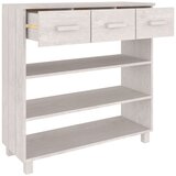  Konzolni stol HAMAR bijeli 90 x 35 x 90 cm od masivne borovine | Eponuda.com
