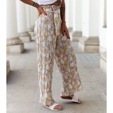 UR/CEO Burgundy pleated floral pants Cesate | Shoptok.si