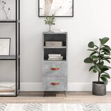 vidaXL Komoda siva boja betona 34 5x34x90 cm od konstruiranog drva Cijene