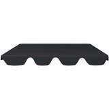  Zamjenski krov za vrtnu ljuljačku crni 188/168 x 145/110 cm | shoptok.hr