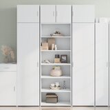  The Living Store Visoka omara bela 70x41x185 cm inženirski les - Visoka Omara, (21495939) Cene