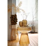 Light & Living Steklena okrogla stranska mizica ø 30 cm Dakwa – | Shoptok.si