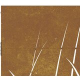  Vrata 85 x 150 cm od čelika COR-TEN s uzorkom trave | shoptok.hr