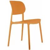 Leitmotiv Oker rumeni plastični jedilni stoli v kompletu 4 ks Cheer –