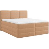 MID.YOU POSTELJA BOXSPRING 180 cm x 200 cm , les, tekstil, leseni material terakota | Shoptok.si