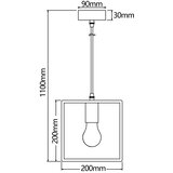 Aigostar Drveni luster na kablu 1xE27/60W/230V borovina | Eponuda.com