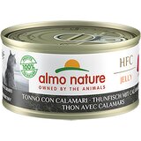  Ekonomično pakiranje Almo Nature HFC Natural 12 x 70 g - Tuna s lignjama u želeu | shoptok.hr