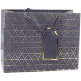  Geometric Gift Bag Gold Lines 23 x 18 x 10cm | shoptok.hr