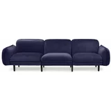 EMKO plava baršunasta sofa Bean