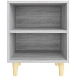  Noćni ormarići s drvenim nogama 2 kom boja hrasta 40x30x50 cm | shoptok.hr