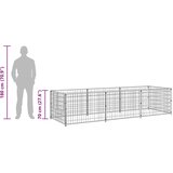  Kavez za pse crni 3 m² čelični | shoptok.hr