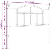  Metalno zamjensko uzglavlje crno 107 cm | Eponuda.com