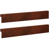 Profil za rubove vrta 2 kom. 100 x 5 x 15 cm Otporni čelik Rđa | shoptok.hr