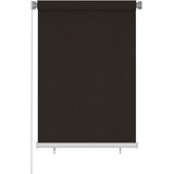 vidaXL Vanjska roleta za zamračivanje 100 x 140 cm smeđa HDPE | shoptok.hr