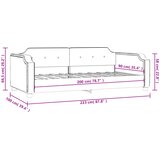  Dnevni krevet smeđesivi 90 x 200 cm od tkanine | shoptok.hr