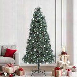 vidaXL Umjetno osvijetljeno božićno drvce s setom kuglica 240 cm | shoptok.hr