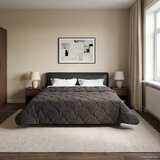  Zimska pokrivača Antracit 220 x 240 cm Mikrofibra i teddy flis | shoptok.hr