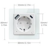  Immax NEO 07552L - Pametna utičnica tip F 16A/230V + 1x USB-A + 1x USB-C PD 20W | Eponuda.com