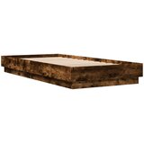  Okvir za krevet s LED svjetlima dimljena boja hrasta 100x200 cm | Eponuda.com