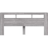  LED uzglavlje boja hrasta 220x18,5x103,5 cm konstruirano drvo | Eponuda.com