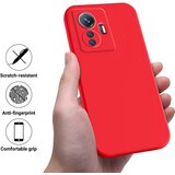 INORCO Za vivo Y77 5G/Y77e 5G/iQOO Z6 Lite 5G tekoči silikonski ovitek za telefon proti padcem, mehka podloga, zaščitni ovitek s trakom, (22033970) | Shoptok.si