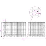  Gabion s žicom debljine 5 mm i mrežom 5x10 cm 400x20x100 cm - 20 cm 100 cm 400 cm | shoptok.hr