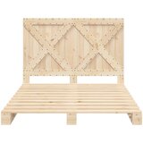  Okvir za krevet s uzglavljem 160 x 200 cm od masivne borovine | shoptok.hr