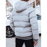 DStreet Kurtka zimowa męska pikowana szara | Shoptok.si