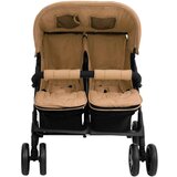  Otroški voziček za dvojčke taupe jeklen, (20802392) | Shoptok.si