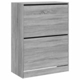 Maison Chic Omarice za obutev - Kopa za čevlje z 2 predaloma siva sonoma 80x42x108 cm, (21776144) Cene