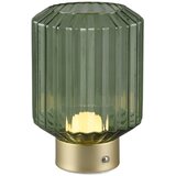 Tri O Zelena/zlata LED zatemnitvena namizna svetilka s steklenim senčnikom (višina 19,5 cm) Lord – Cene