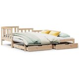 vidaXL Dnevni krevet na razvlačenje s ladicama bez madraca 90 x 190 cm Cijene