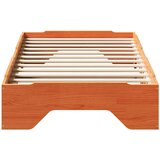  Okvir kreveta bez madraca koji se može složiti vosak smeđi drvo | shoptok.hr