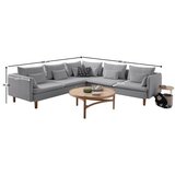 Atelier Del Sofa Kutna garnitura Flexy L, 285 x 285 x 100 cm, Siva | Eponuda.ba