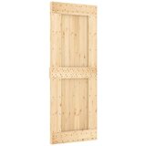  Klizna vrata NARVIK Prirodna i crna 80 x 210 cm (152 5 cm) - 80 x 210 cm (152 5 cm) Četvrtasto | shoptok.hr
