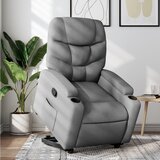  Naslonjač na podizanje od tkanine svjetlosivi | shoptok.hr