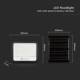  LED prigušiva solarni reflektor LED/300W/3,2V IP65 15000 mAh crni + daljinsko upravljanje | Eponuda.com