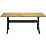 vidaXL Jedilna miza NOAIN 180x90x75 cm trdna borovina | Shoptok.si