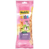 MultiFit Priboljšek Sticks z jagodičevjem za kunce in glodavce 112 g | Shoptok.si