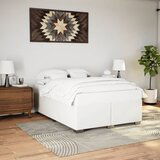 Furnova Posteljni okvir bel 160x200 cm umetno usnje, (21938722) Cene