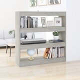 vidaXL Ormarić za knjige / sobna pregrada boja betona 100x30x103 cm Cijene