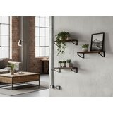 ModernHome loft zidni stalak za cvijeće za dekoraciju, s 3 viseće police | shoptok.hr