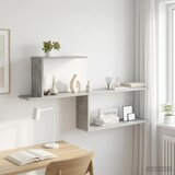  Polica na zidu Betonska siva 122 x 18 x 60 cm Konstruirano drvo | shoptok.hr