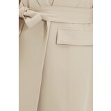 Trendyol Beige Belted Pocket Detailed Woven Jacket | shoptok.hr