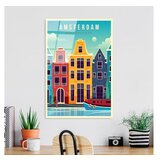 WALLXPERT dekorativna slika od kaljenog stakla, amsterdam, uv 1028 (30x45 cm)