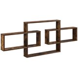 vidaXL Stenska polica Dimljen hrast 130 x 10 x 50 cm Inženirski les, (5000307114) | Shoptok.si