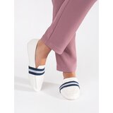 Shelvt White ballerinas with decorative stripes Cijene