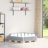 Furnova Visoka greda šestkotna siva 120x80 cm trdna borovina, (21921865) | Shoptok.si