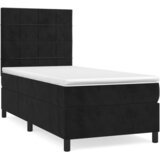 Box spring krevet s madracem crni 90x190 cm baršunasti | shoptok.hr
