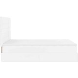  Otomanski posteljni okvir z vzmetnico bel 140x190 cm um. usnje, (22011867) | Shoptok.si